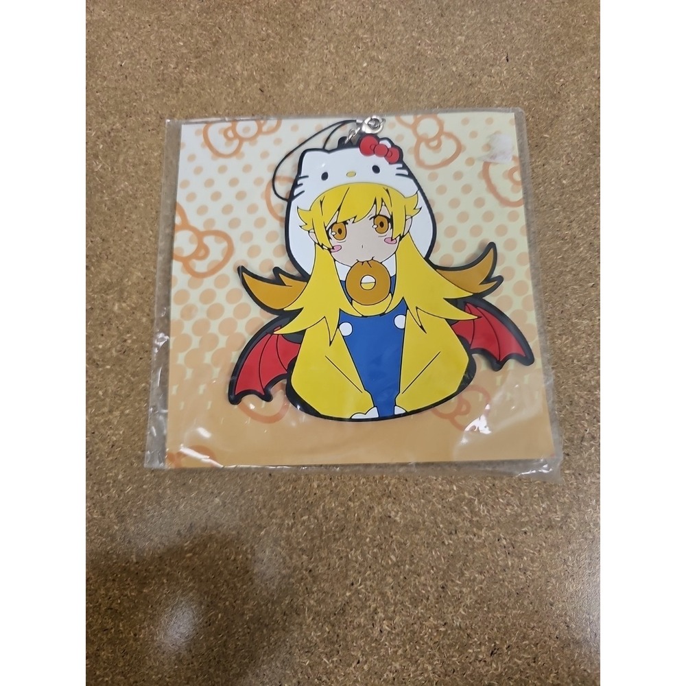 Bakemonogatari x Hello Kitty Collab - Shinobu Oshino Rubber Strap Keychain